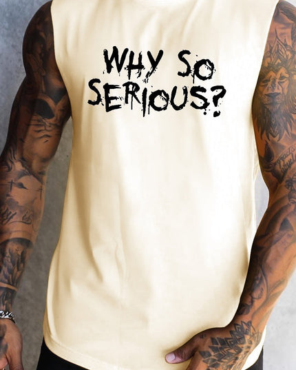 Débardeurs de sport pour homme "Why So Serious ?"