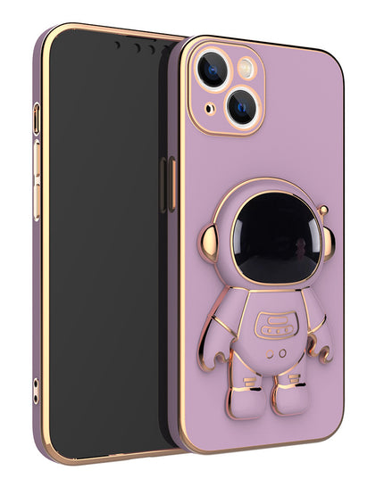 Coque de téléphone 3D astronaute avec support anti-chute
