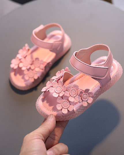 Adorables sandales fleuries pour filles