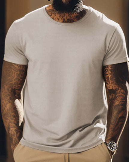 T-shirts à manches courtes pour hommes avec taureau imprimé