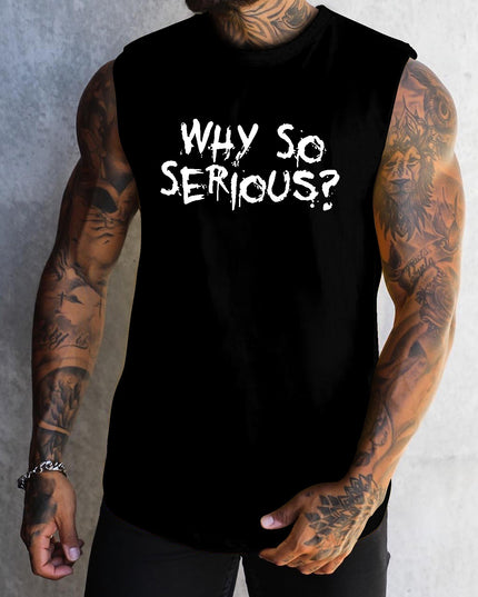 Débardeurs de sport pour homme "Why So Serious ?"