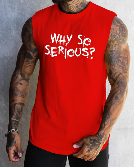 Débardeurs de sport pour homme "Why So Serious ?"