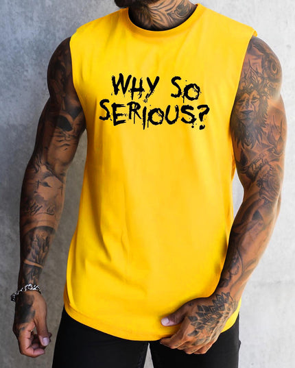 Débardeurs de sport pour homme "Why So Serious ?"