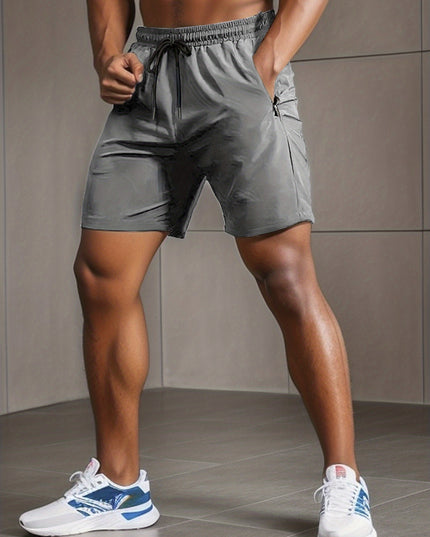 Short de sport pour homme - Tissu extensible à séchage rapide