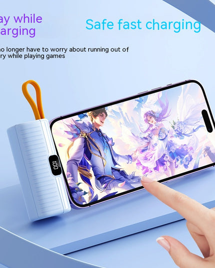 Batterie externe compacte et portable en forme de capsule