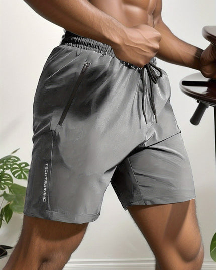 Short de sport pour homme - Tissu extensible à séchage rapide