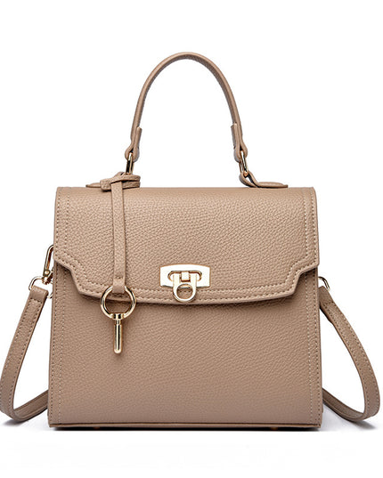 Sac à main bandoulière décontracté grande capacité, uni pour femme