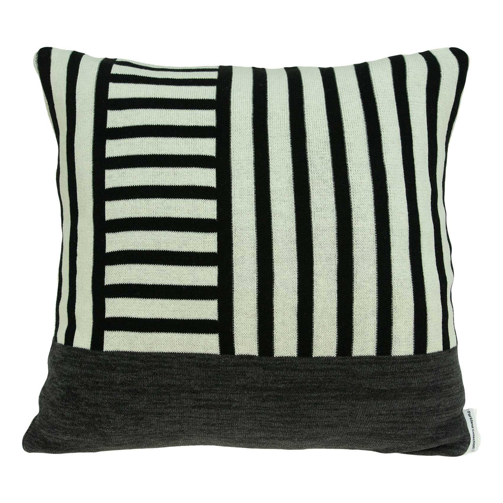 Housse de coussin multicolore de transition 45,7 x 12,7 x 45,7 cm avec insert en polyester