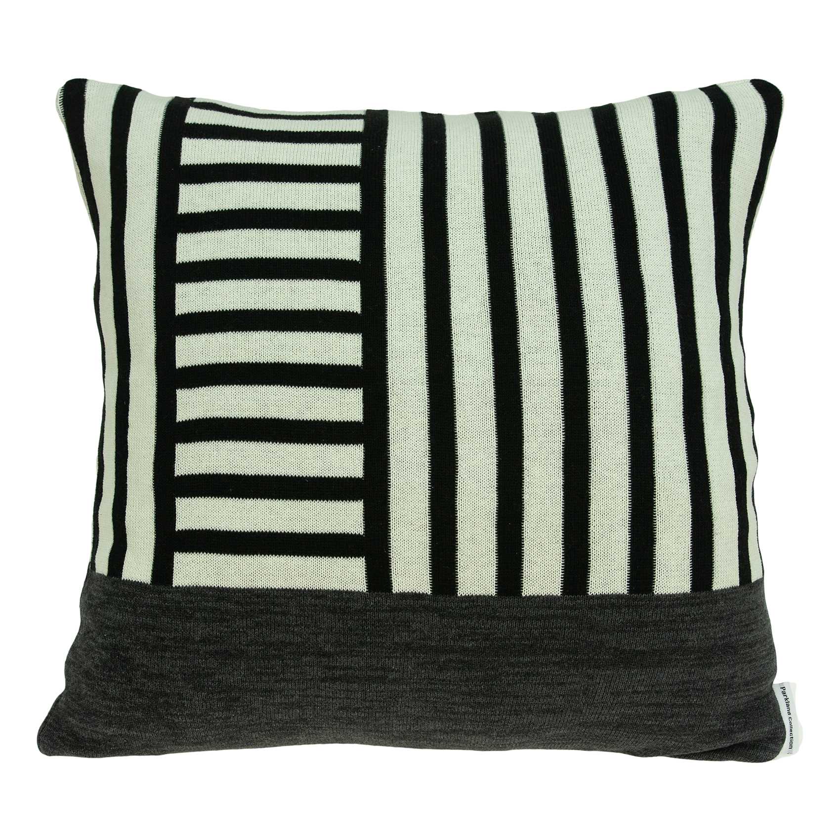 Housse de coussin multicolore de transition 45,7 x 12,7 x 45,7 cm avec insert en polyester