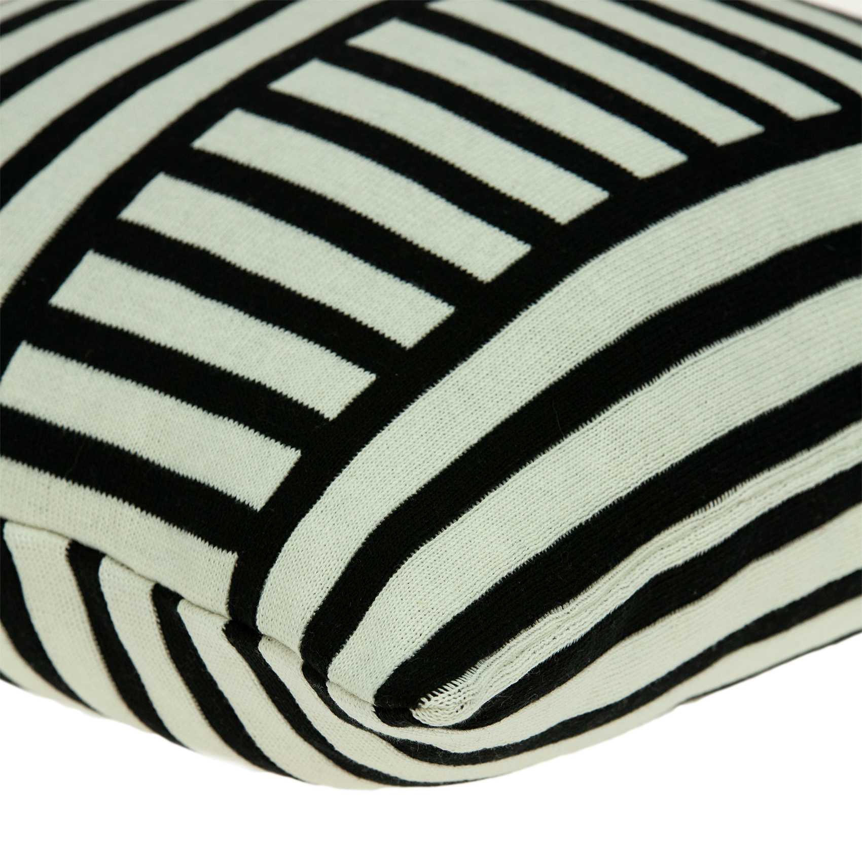 Housse de coussin multicolore de transition 45,7 x 12,7 x 45,7 cm avec insert en polyester