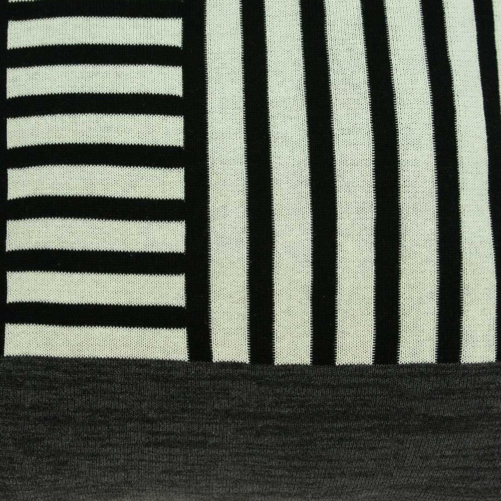 Housse de coussin multicolore de transition 45,7 x 12,7 x 45,7 cm avec insert en polyester