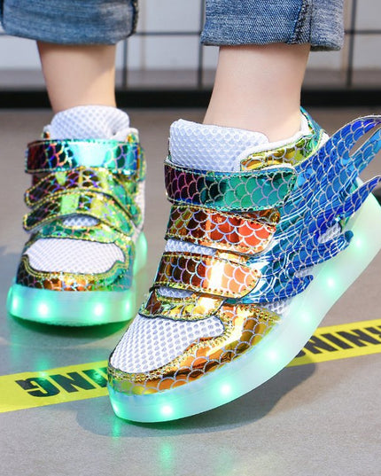 Baskets lumineuses pour enfants