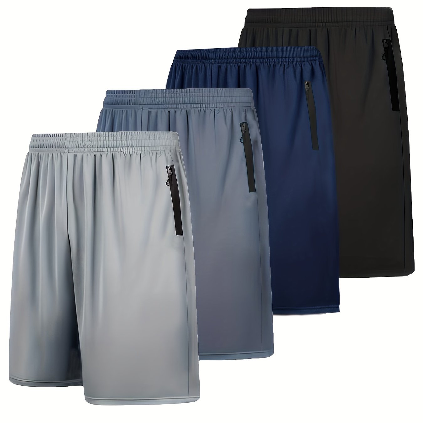 Lot de 4 shorts respirants à séchage rapide pour homme