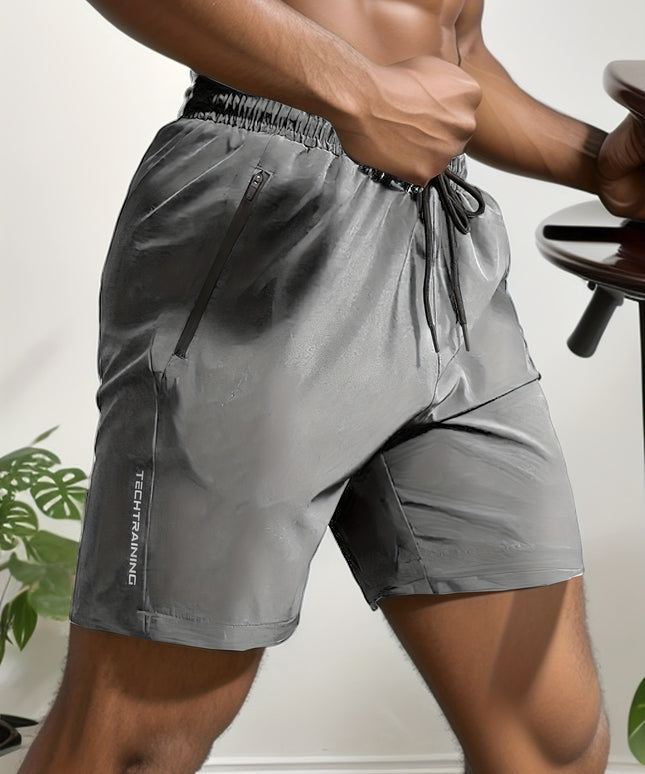 Short de sport pour homme - Tissu extensible à séchage rapide
