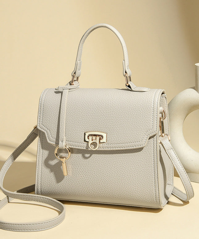 Sac à main bandoulière décontracté grande capacité, uni pour femme