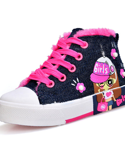 Baskets en toile pour filles