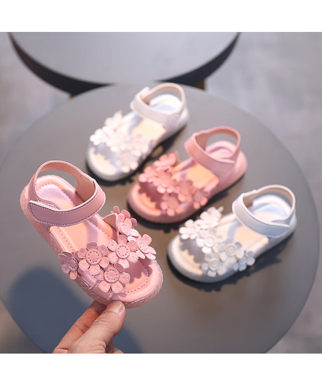 Adorables sandales fleuries pour filles