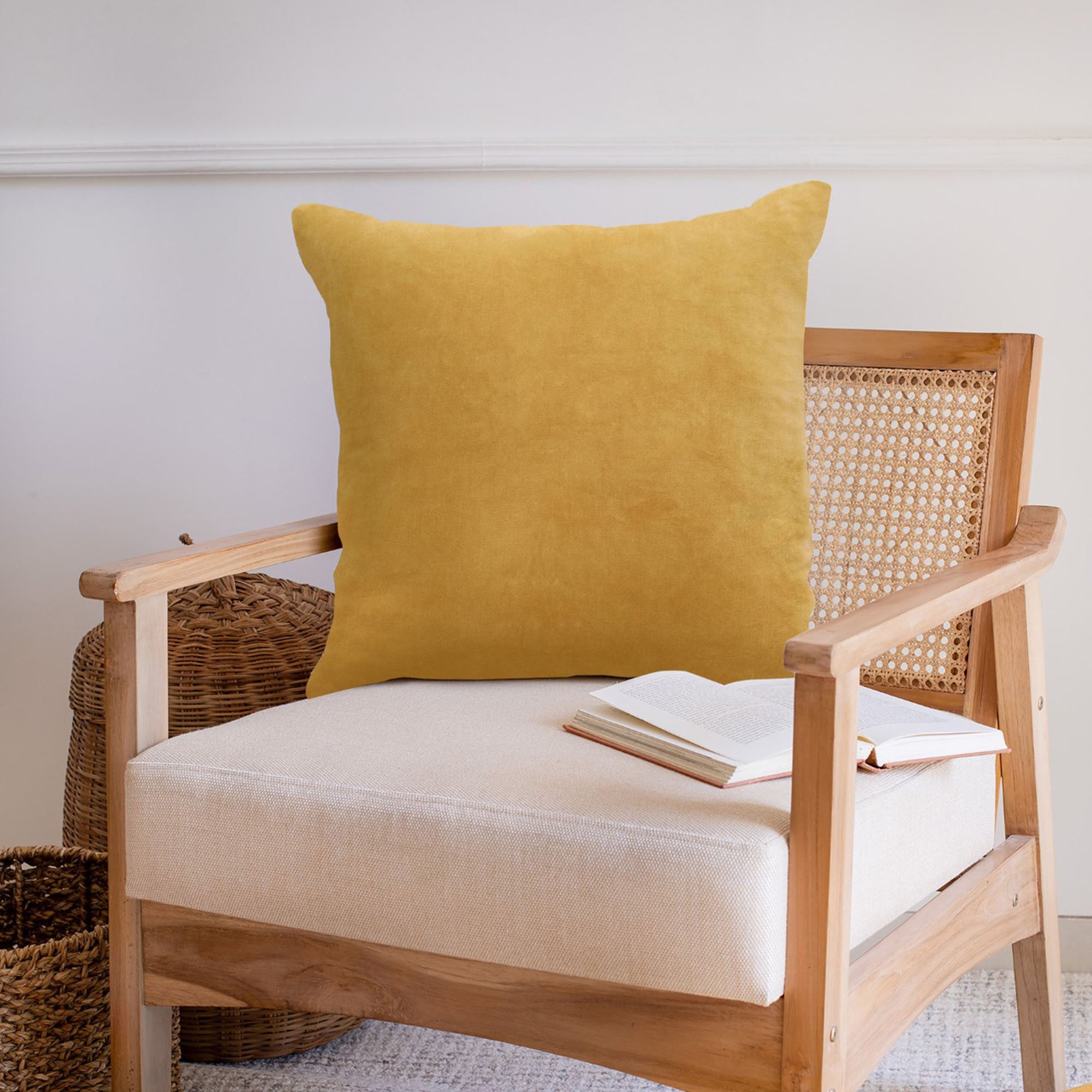 Coussin jaune de 20''