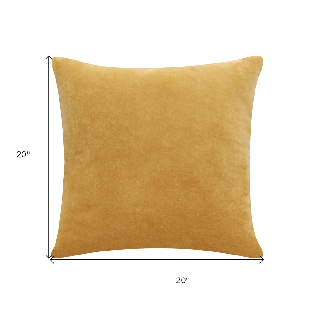 Coussin jaune de 20''