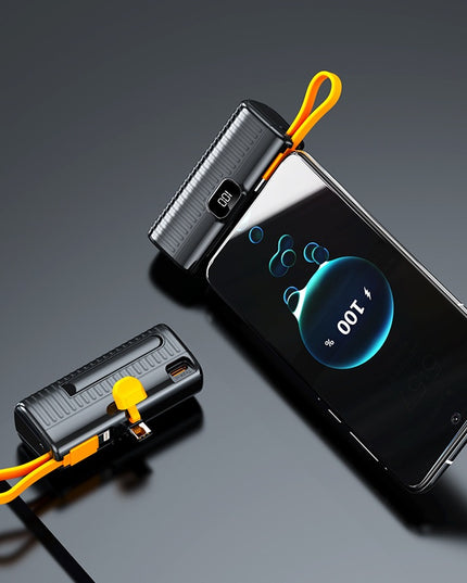 Batterie externe compacte et portable en forme de capsule