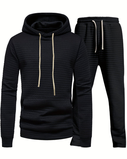 Ensemble de survêtement deux pièces en maille gaufrée pour le jogging et l'entraînement