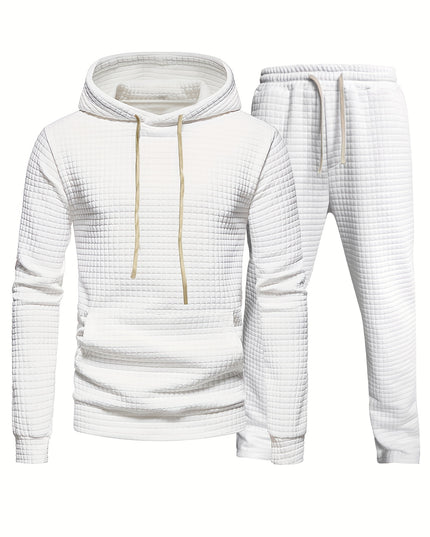 Ensemble de survêtement deux pièces en maille gaufrée pour le jogging et l'entraînement