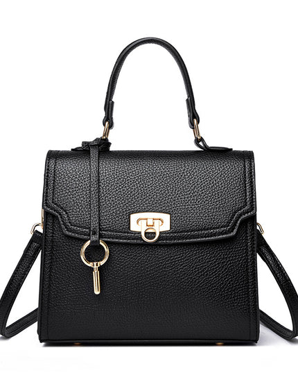 Sac à main bandoulière décontracté grande capacité, uni pour femme