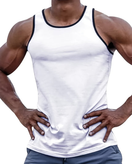 Débardeur sans manches à col rond pour homme