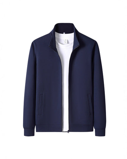 Cardigan décontracté à manches longues pour homme avec col montant