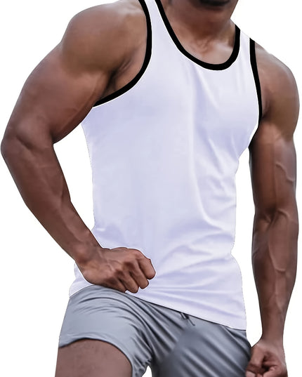 Débardeur sans manches à col rond pour homme