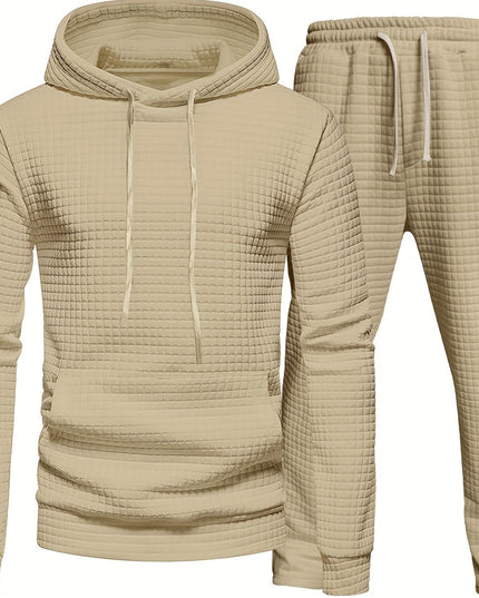 Ensemble de survêtement deux pièces en maille gaufrée pour le jogging et l'entraînement