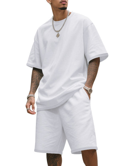 Combinaison de sport d'été ample à manches courtes pour homme