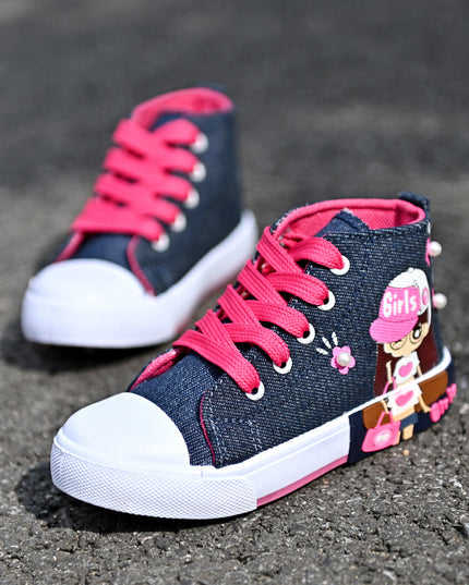 Baskets en toile pour filles