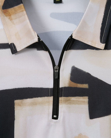 Chemise à manches courtes pour homme avec impression numérique 3D