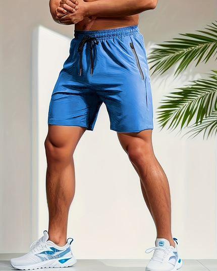 Short de sport pour homme - Tissu extensible à séchage rapide