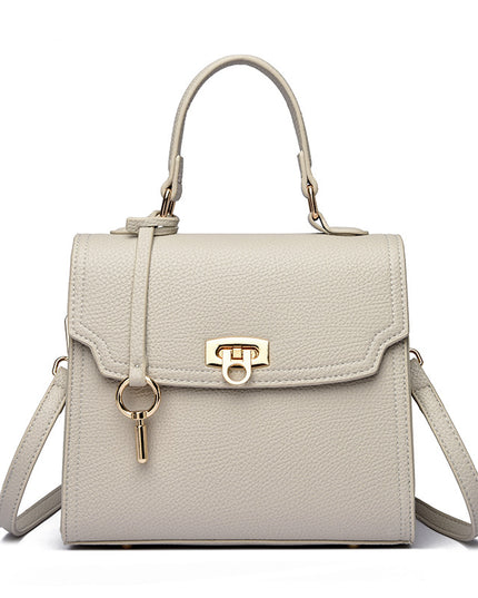 Sac à main bandoulière décontracté grande capacité, uni pour femme