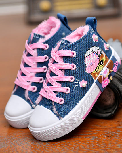 Baskets en toile pour filles