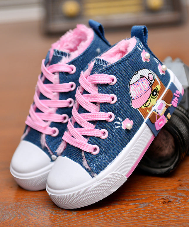 Baskets en toile pour filles