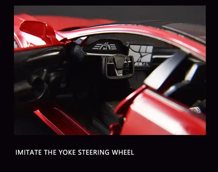 Modèle de voiture Tesla en alliage moulé sous pression, échelle 1:24, jouet en métal, collection de simulation, son et lumière, jouet pour enfants, cadeau