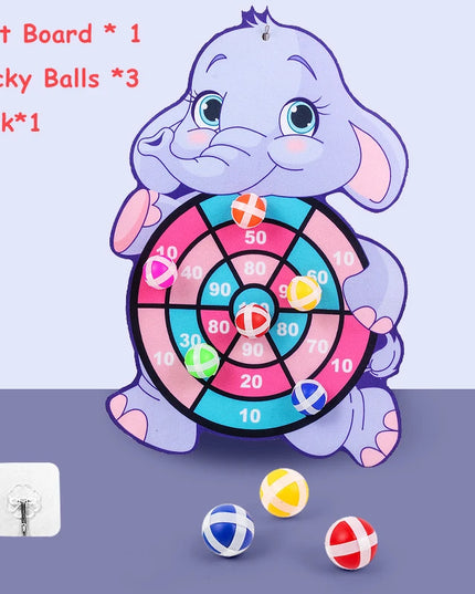 Jeu de sport Montessori avec 2 balles collantes