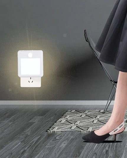 Veilleuse LED avec détecteur de mouvement, prise UE, sans fil, pour chambre d'enfant, chevet