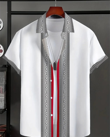 Chemise homme simple imprimée en 3D