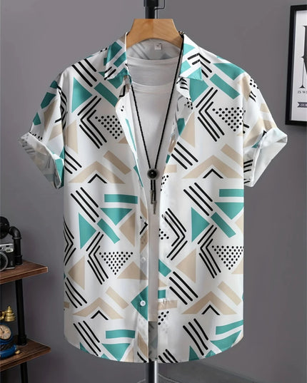 Chemise homme simple imprimée en 3D