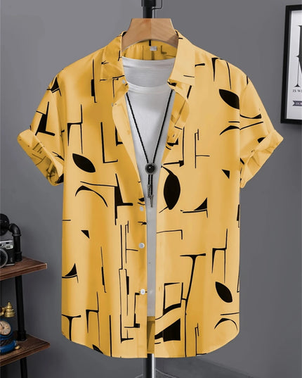 Chemise homme simple imprimée en 3D