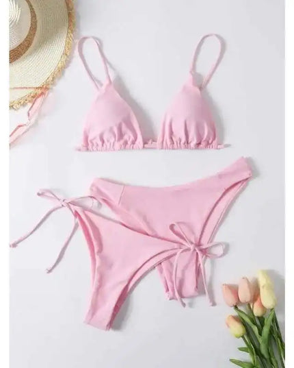 Maillot de bain brésilien pour femme, ensemble bikini sexy, soutien-gorge push-up rembourré