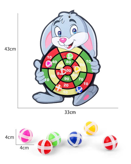 Jeu de sport Montessori avec 2 balles collantes