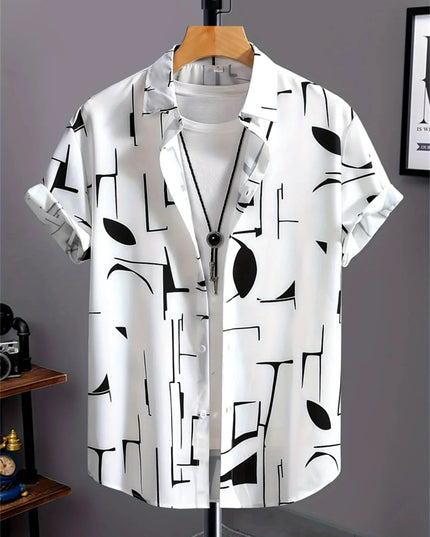 Chemise homme simple imprimée en 3D