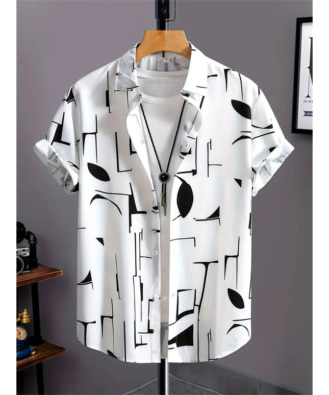 Chemise homme simple imprimée en 3D