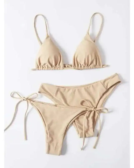 Maillot de bain brésilien pour femme, ensemble bikini sexy, soutien-gorge push-up rembourré