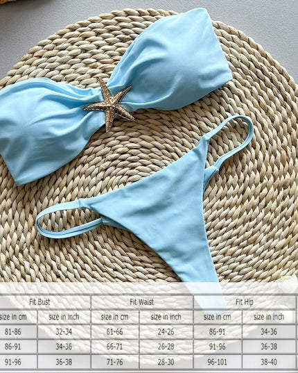 Maillot de bain bandeau brésilien